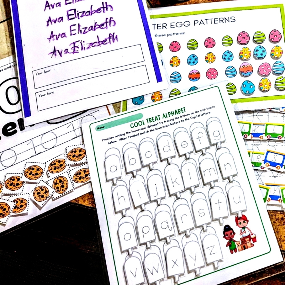 Reusable work sheets learning toddler/ preschool/ elementary/ classroom